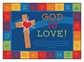 God is Love Learning Rug - Rectangle 